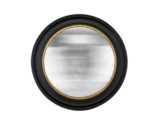 Miroir déco ROND Miroir rond noir convexe 104X104