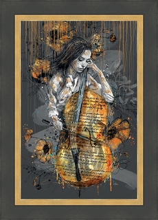 Tableau Romaric La-violoncelliste