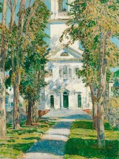 3AA2147-The-Church-at-Gloucester-PAYSAGE--Frederick-Childe-Hassam
