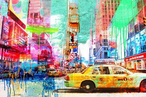 3EH4091-Taxis-in-Times-Square-2.0-URBAIN-DECORATIF-Eric-Chestier