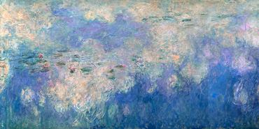 2CM011-Detail-of-Waterlilies:-The-Clouds-PEINTRE-PAYSAGE-Claude-Monet