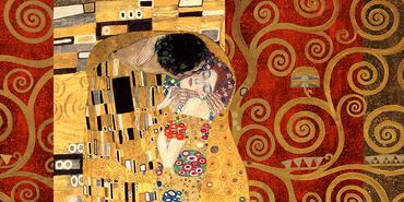 2GK122-Klimt-Patterns-The-Kiss-(Gold)--PEINTRE-FIGURATIF-Gustav-Klimt