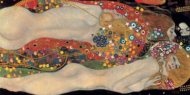 2GK1577-Sea-Serpents-PEINTRE-FIGURATIF-Gustav-Klimt