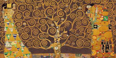 2GK1829-Tree-of-Life-(Brown-Variation)-PEINTRE-FIGURATIF-Gustav-Klimt