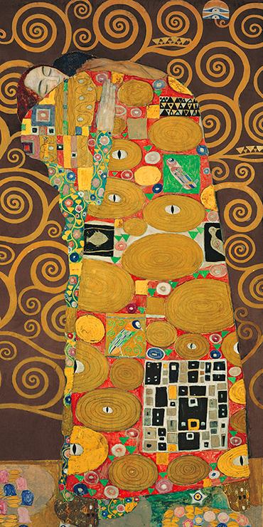 2GK1837-Tree-of-Life-(Brown-Variation)-III-PEINTRE-FIGURATIF-Gustav-Klimt