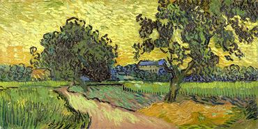 2VG1538-Landscape-at-twilight-PEINTRE-PAYSAGE-Vincent-van-Gogh