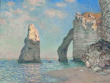 3CM545-les-falaises-Etretat--PEINTRE-PAYSAGE-Claude-Monet
