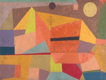 3PK2100-Joyful-Mountain-Landscape-PEINTRE--Paul-Klee