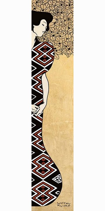 5GK4203-Woman-and-Tree-I-(Gold)-PEINTRE-FIGURATIF-Gustav-Klimt