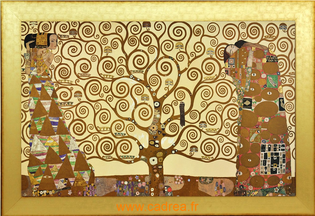 Berkin Arts Gustav Klimt Giclée Toile Imprimer Peinture Décoration Reproduction Affiche Print Arbre de la Vie