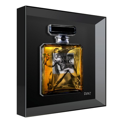 Vitrine Relief  Etirement Kalu Noir, Franck Doat 30X30