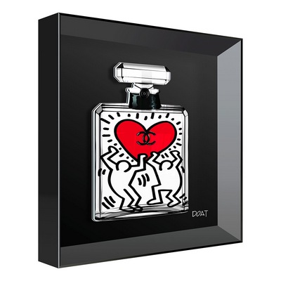 Vitrine Relief  Haring New L Kalu Noir, Franck Doat 30X30