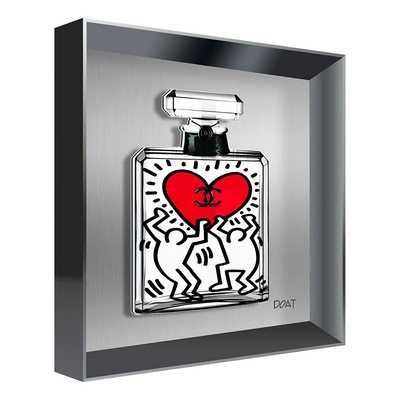 Vitrine Relief  Haring New L Kalu Gris, Franck Doat 30X30