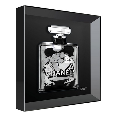 Vitrine Relief  Homm Banksy Kalu Noir, Franck Doat 30X30