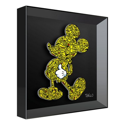 Vitrine Relief  Mickey Top Kalu Noir, Thelo 30X30