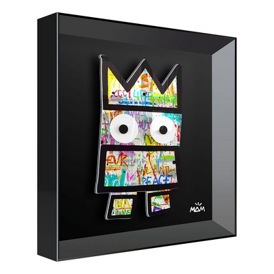 Vitrine Relief  Miss Pote Kalu Noir, Mam 30X30
