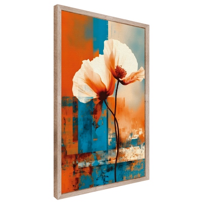 Reproduction encadrée FLEURS Valse Des Coquelicots - Raphaelle Meyer 40X50