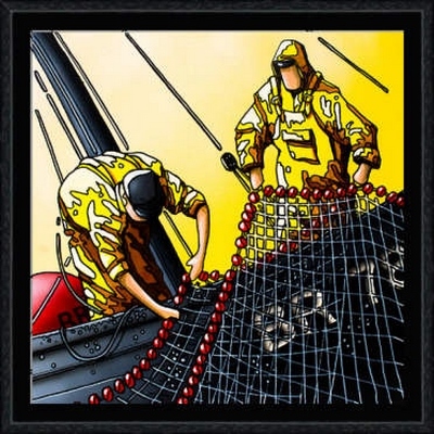 Image encadrée Alain COADOU MARIN 0517-AC 20X20