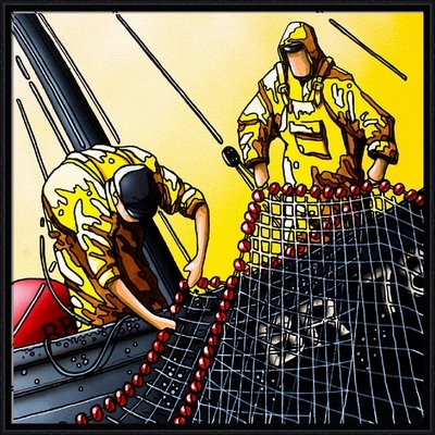 Image encadrée Alain COADOU MARIN 0517-AC 60X60
