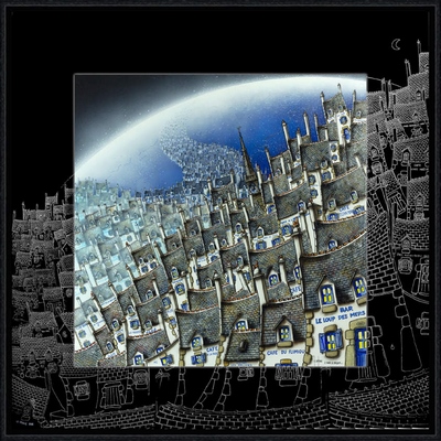 Image encadrée Alain COADOU PAYSAGE 0724-AC 20X20