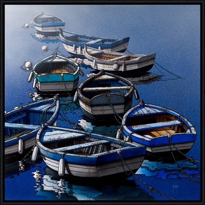 Image encadrée Alain COADOU BATEAU 0789-AC 20X20