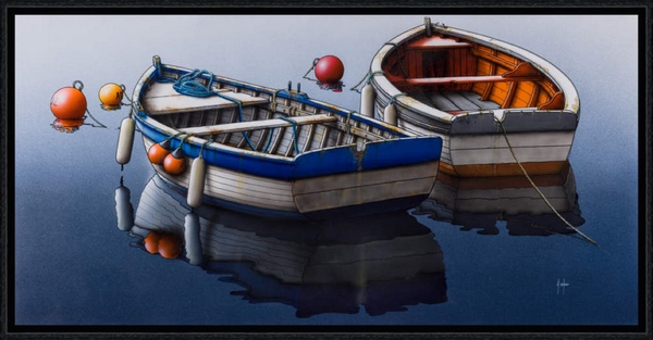 Image encadrée Alain COADOU BATEAU 0842-AC 30X60
