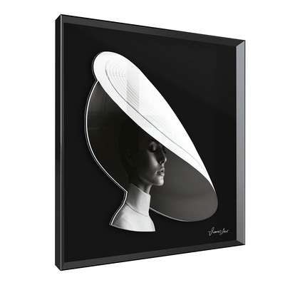 Vitrine Relief  Vl Foglia Kalu Noir, Vincent Lebret 90X90