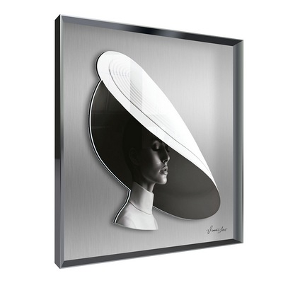 Vitrine Relief  Vl Foglia Kalu Gris, Vincent Lebret 90X90