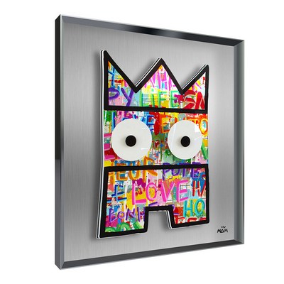 Vitrine Relief  Free Pote Kalu Gris, Mam 90X90