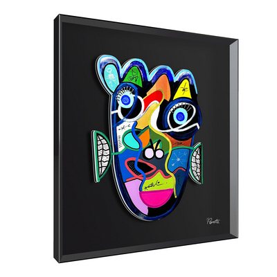Vitrine Relief  Hawa Kalu Noir, Perrotte 90X90