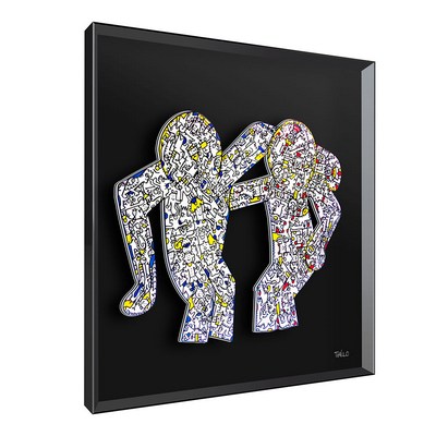Vitrine Relief  Homm Haring Kalu Noir, Thelo 90X90