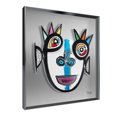 Vitrine Relief  Kima Kalu Gris, Perrotte 90X90