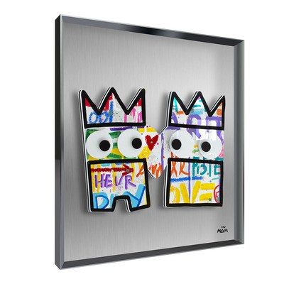 Vitrine Relief  Love Pote Kalu Gris, Mam 90X90