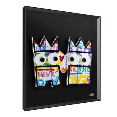 Vitrine Relief  Love Pote Kalu Noir, Mam 90X90