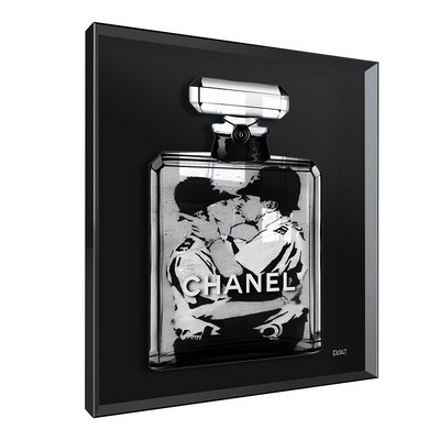Vitrine Relief  Homm Banksy Kalu Noir, Franck Doat 90X90