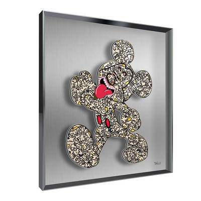 Vitrine Relief  Mickey Sport Kalu Gris, Thelo 90X90