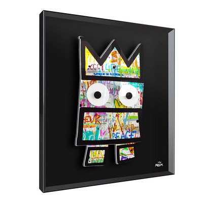 Vitrine Relief  Miss Pote Kalu Noir, Mam 90X90