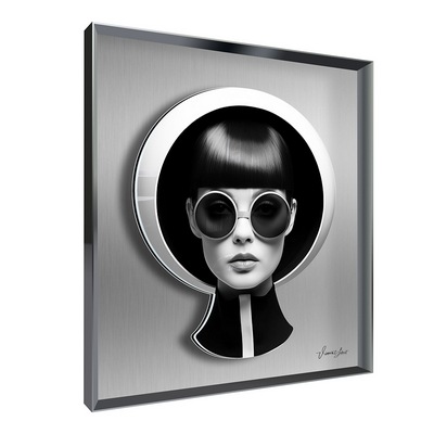Vitrine Relief  Pop Kalu Gris, Vincent Lebret 90X90