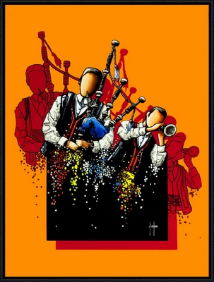 Image encadrée Alain COADOU DIVERS 0999-AC 45X60