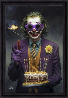 Image encadrée CELEBRITE Happy Birthday 40X60