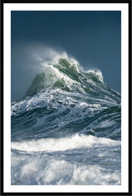 Tableau pvc encadré MER Montagne de Bretagne 40X60