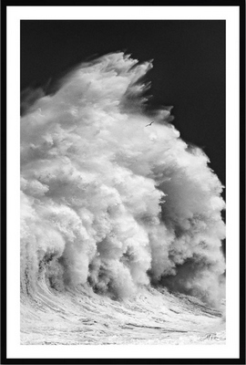 Tableau pvc encadré MER Tempête Nelson 40X60