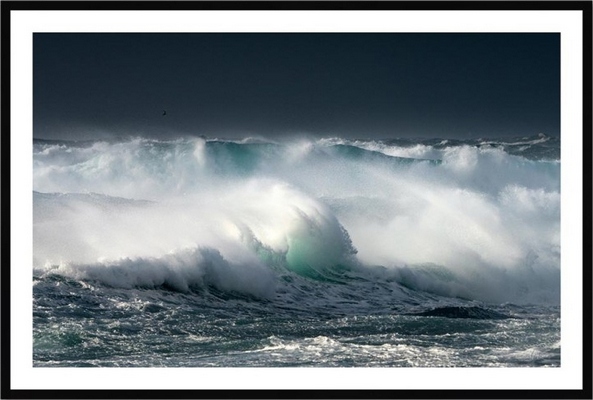 Tableau pvc encadré MER Mer déchaînée 40X60