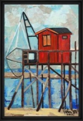 Image encadrée Martine GONNIN MER Carrelet 40X60