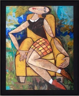 Image encadrée Martine GONNIN FIGURATIF Aglae 40X50