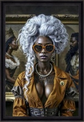 Image encadrée FIGURATIF Black Queen 40X60