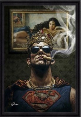 Image encadrée CELEBRITE king Man 40X60
