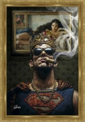 Image encadrée CELEBRITE king Man - OR 40X60