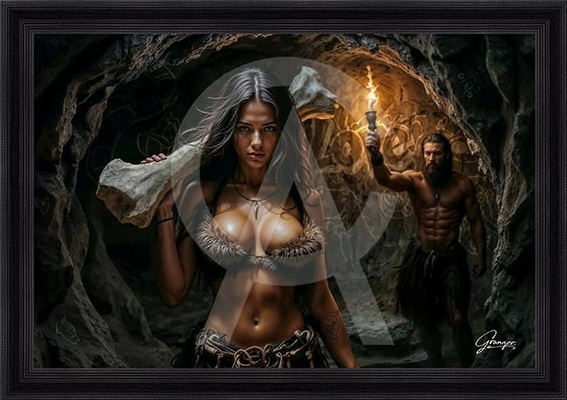 Image encadrée FIGURATIF Lascaux 40X60