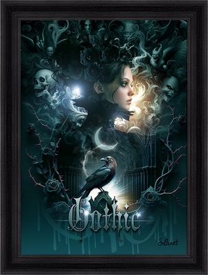 Tableau pvc encadré FIGURATIF Gothic 50X70